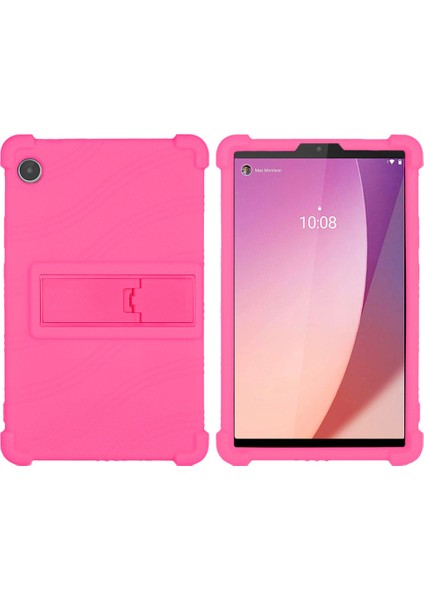 Lenovo Sekmesi M8 Gen 4 TB-300FU Çizgi Anti-Çizelge Tablet Silikon Kılıf Kickstand Koruyucu Tablet Kapak (Yurt Dışından)