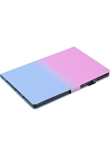 Apple Pad 10.9 (2022) Gradyan Tablet Kılıf Pu Deri Kart Tutucu Otomatik Uyanma / Uyku ile Stand Kapağı (Yurt Dışından)