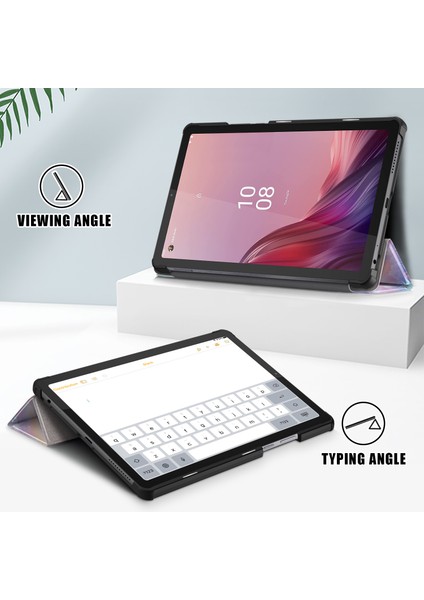 Xfashion Lenovo Tab M9 TB-310FU Için Tablet Deri Kılıf (Yurt Dışından)