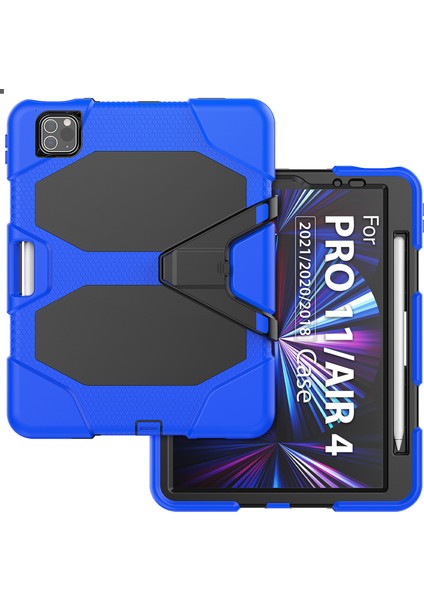 Apple Pad Pro 11 (2022) / (2021) / (2020) / (2018) / (2022) / (2020) Koruyucu Kılıf Anti-Drop Pc + Silikon Kılıf Koruma Kickstand Tablet Kapak (Yurt Dışından) fiyatları