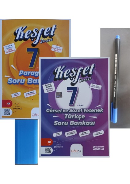 7. Sınıf Keşfet Paragraf + Sözel Yetenek-Silgi + Kalem