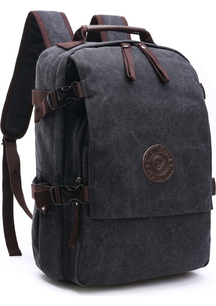 Erkek Rahat Kanvas Sırt Çantası Açık Bilgisayar Sırt Çantası (Yurt Dışından)