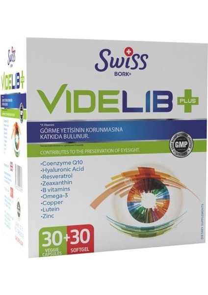 Videlib 30 Veggie Kapsül + 30 Softgel