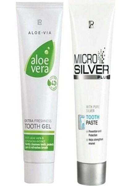 Microsilver Plus Diş Macunu 75 Ml + Aloe Vera Gel Diş Macunu 100 Ml
