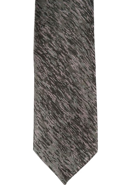 Kırçıllı Desen Mendilli Mikrofiber Erkek Kravat