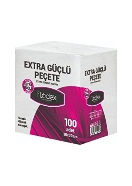 Extra Güçlü Peçete 30 x 30 cm 100'lü  12 Paket