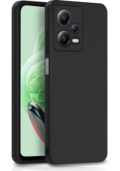 Xiaomi Redmi Note 12 Çin Versiyon Matte Serisi Silikon Tpu Kılıf - Siyah AL3367