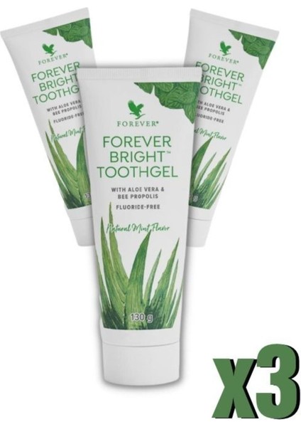 Forever Diş Macunu - 3 Paket Brıght Toothgel