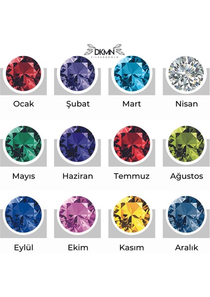 Çift Doğum Taşlı Iki Isimli Kolye 925 Ayar Kadın Gümüş Kolye indirimleri
