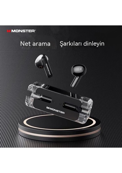 Monster'ın Yeni Kablosuz Bluetooth Kulaklıkları Spor Kulak Içi E-Spor Oyunlarında Gürültü Önleyici Kulaklıklar (Yurt Dışından)