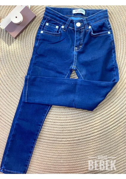 Kız Çocuk Denim Pantolon 1917 Lacivert