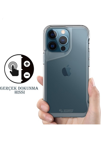 iPhone 12 Pro Max Kılıf Şık Kamera Koruma Çerçeveli Arkası Sararmaz Sert Şeffaf Kenarları Yumuşak