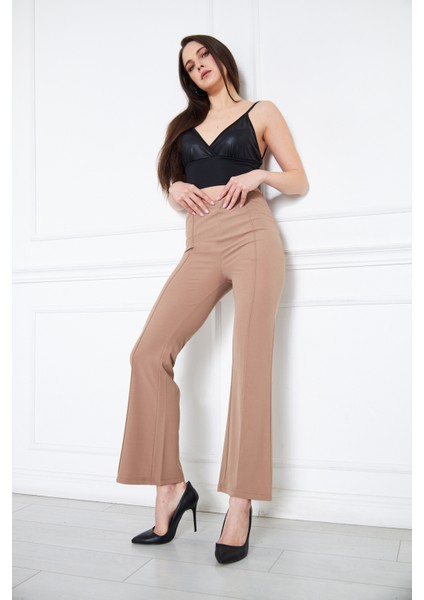 Kadın Ispanyol Paça Ithal Kumaş Pantolon fiyatları