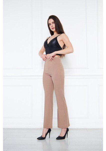 Kadın Ispanyol Paça Ithal Kumaş Pantolon modelleri