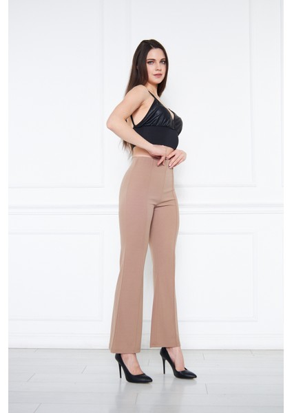 Kadın Ispanyol Paça Ithal Kumaş Pantolon fırsatları