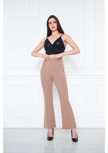 Kadın Ispanyol Paça Ithal Kumaş Pantolon indirimleri