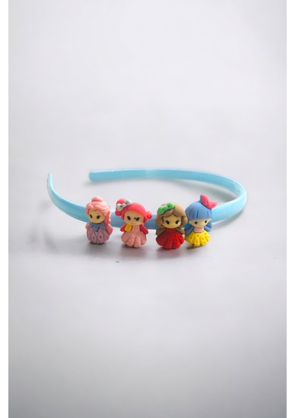 Kız Çocuk 4 Adet Bebek Figürlü Taraklı Taç