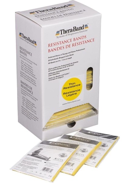 Thera Band 1,5 Metre Sarı Orijinal Paketli Egzersiz Pilates Bandı,sarı Direnç Lastiği