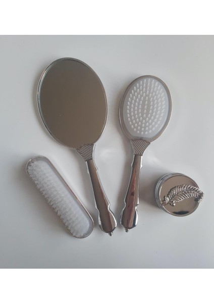 Kırık Beyaz Gelin Bohçası Ayna Tarak Set Takım modelleri