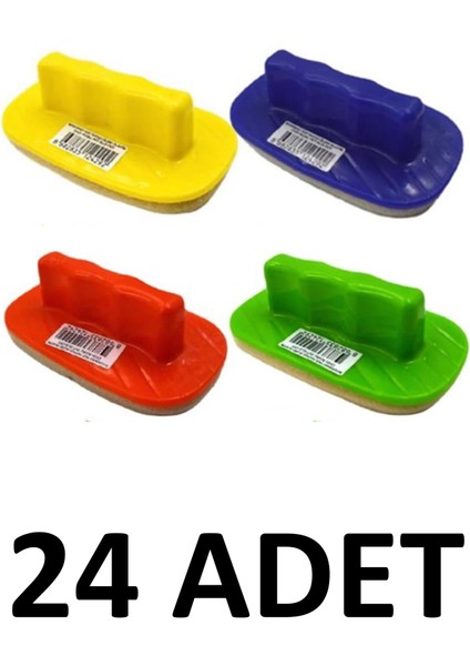 24 Adet Yazı Tahtası Silgisi Plastik Karışık Renk