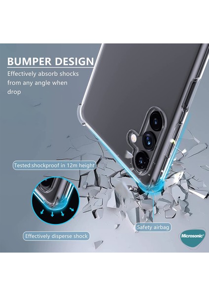 Samsung Galaxy A34 Kılıf Shock Absorbing Şeffaf