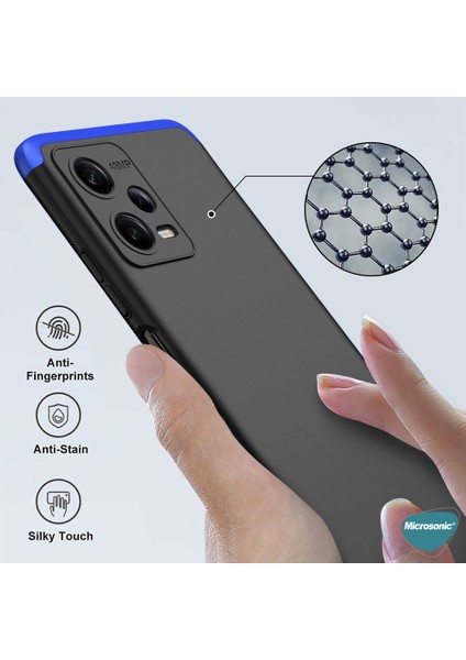 Xiaomi Redmi Note 12 Pro Kılıf Double Dip 360 Protective Siyah