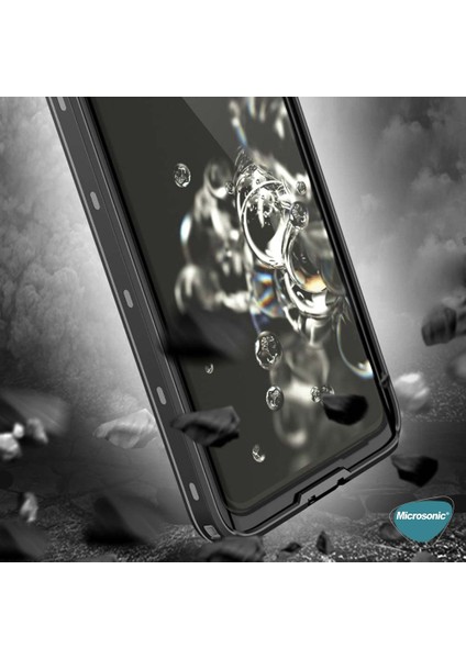 S23 Ultra Kılıf Waterproof 360 Full Body Protective Siyah