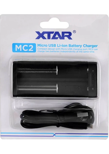 Xtar Mc2 Li-Ion Pil Şarj Cihazı 2li