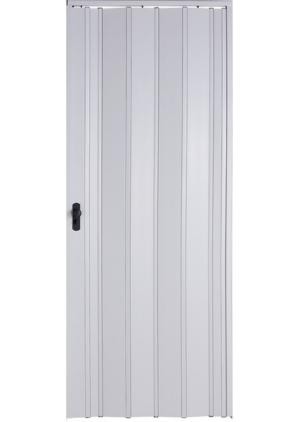 Akordiyon Kapı 87X182 Beyaz Camsız 12 mm Katlanır Akordeon Pvc