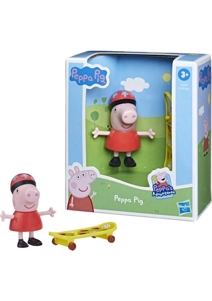 Peppa Pig ve Arkadaşları Tekli Figür Kaykaycı Peppa And Skateboard F2179