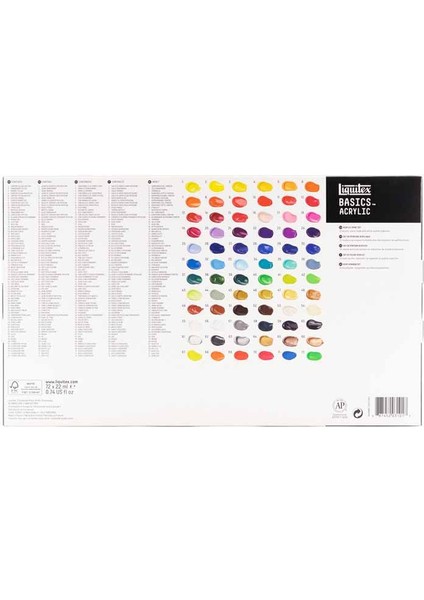 Basics Akrilik Boya Seti 72X22ML modelleri