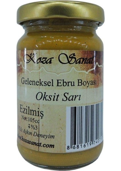 Geleneksel Ebru Boyası 105CC - Oksit Sarı
