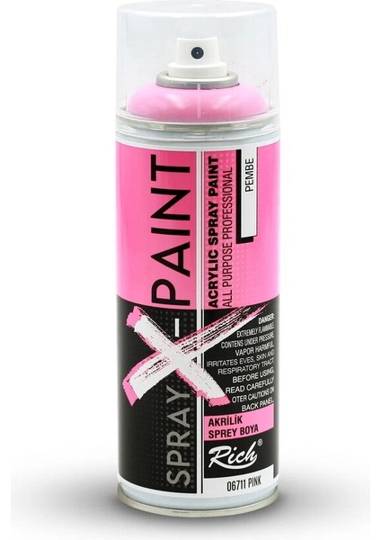 Art-X Spray-X Sprey Boya 400 Ml - 6711 Pembe