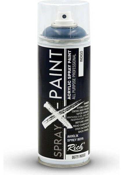 Art-X Spray-X Sprey Boya 400 Ml - 6721 Indigo