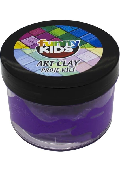 Funny Kids Art Clay Proje Kili 40CC - Mor