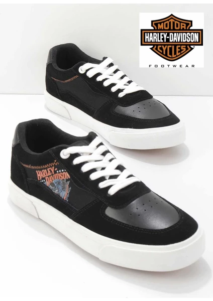 Harley Davidson Black White Erkek Sneaker HD1777038003