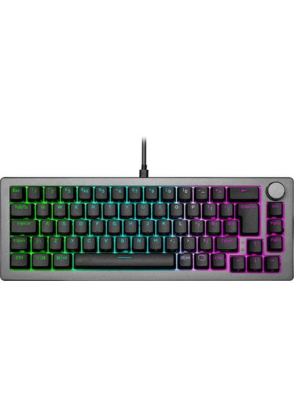 CoolerMaster CK720 Siyah RGB KALIH Beyaz Switch %65 Mekanik Oyuncu Klavyesi - UK Layout