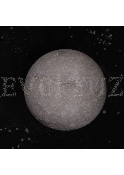 %100 Doğal Kaya Tuzu Lambası Küre Model - Ay Modeli - Tuz Lambası (Gri) fiyatları