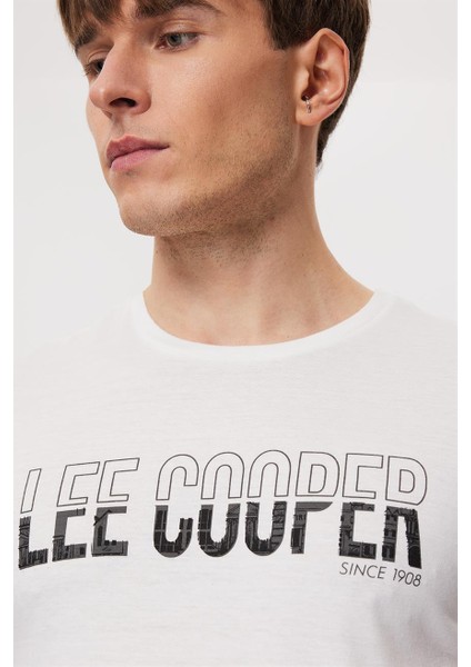 Huge Erkek O Yaka T-Shirt Off White indirimleri