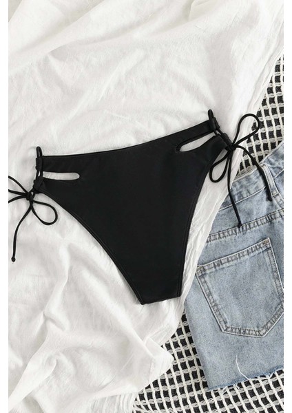 Özel Tasarım Yandan Bağlamalı Bikini Altı fırsatları