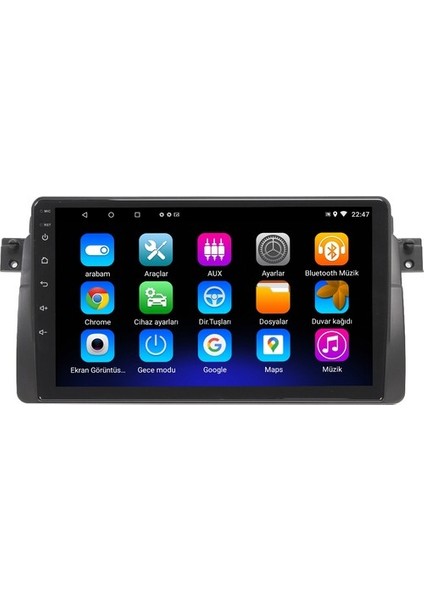 Bmw E46 Android 4gb Ram 64GB Rom Navigasyon Multimedya Oto Teyp