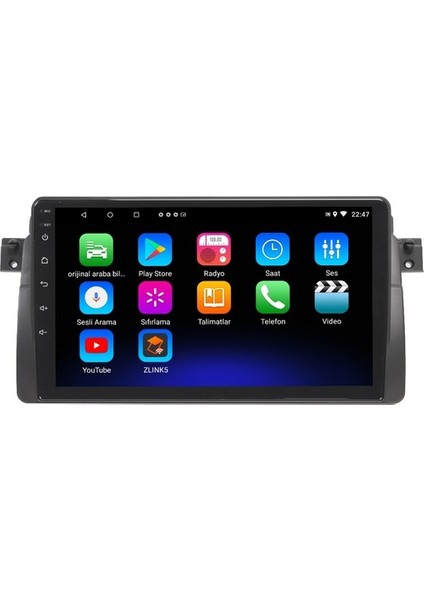 Bmw E46 Android 4gb Ram 64GB Rom Navigasyon Multimedya Oto Teyp