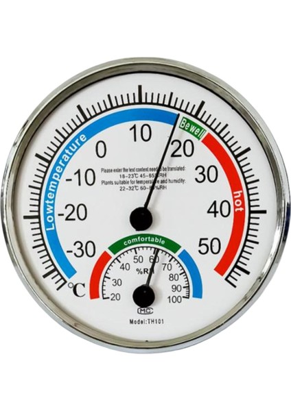 Laboratuvarlar Için Yuvarlak Analog Sıcaklık Nem Monitör Ölçer Göstergesi Beyaz (Yurt Dışından) fiyatları