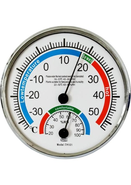 Laboratuvarlar Için Yuvarlak Analog Sıcaklık Nem Monitör Ölçer Göstergesi Beyaz (Yurt Dışından) modelleri