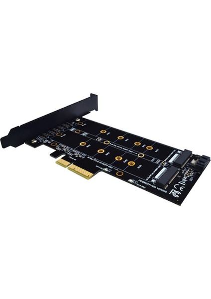 Çift M.2 Pcıe Adaptör Kartı Pcı E 4x - M.2 Anahtar Çift Arabirim Kartı (Yurt Dışından)