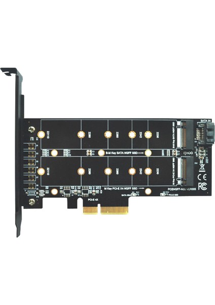 Çift M.2 Pcıe Adaptör Kartı Pcı E 4x - M.2 Anahtar Çift Arabirim Kartı (Yurt Dışından)