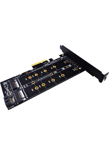 Çift M.2 Pcıe Adaptör Kartı Pcı E 4x - M.2 Anahtar Çift Arabirim Kartı (Yurt Dışından)