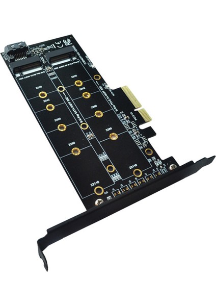 Çift M.2 Pcıe Adaptör Kartı Pcı E 4x - M.2 Anahtar Çift Arabirim Kartı (Yurt Dışından)