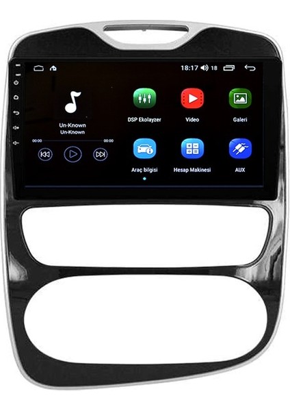 Renault Clio 4 (2016-2019)ANDROİD 4gb Ram 64GB Rom Navigasyon Multimedya