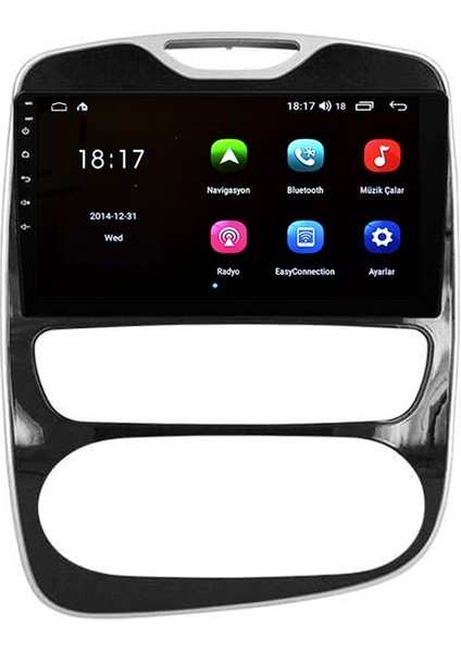 Renault Clio 4 (2016-2019)ANDROİD 4gb Ram 64GB Rom Navigasyon Multimedya modelleri